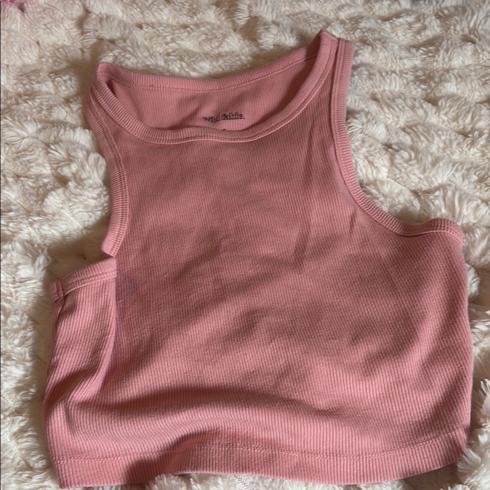 women’s wild fable ribbed crop tank top